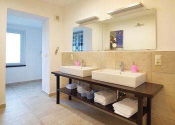 Badezimmer Ferienwohnung Hofmeisterwohnung